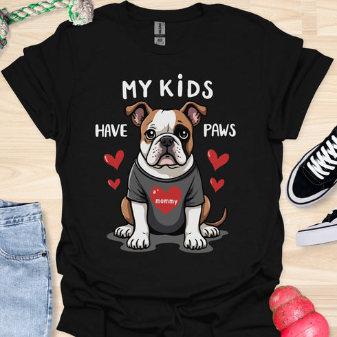 My kids have paws - V7 - Sitting Cute T-Shirt